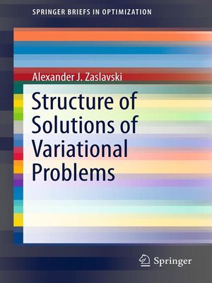 cover image of Structure of Solutions of Variational Problems